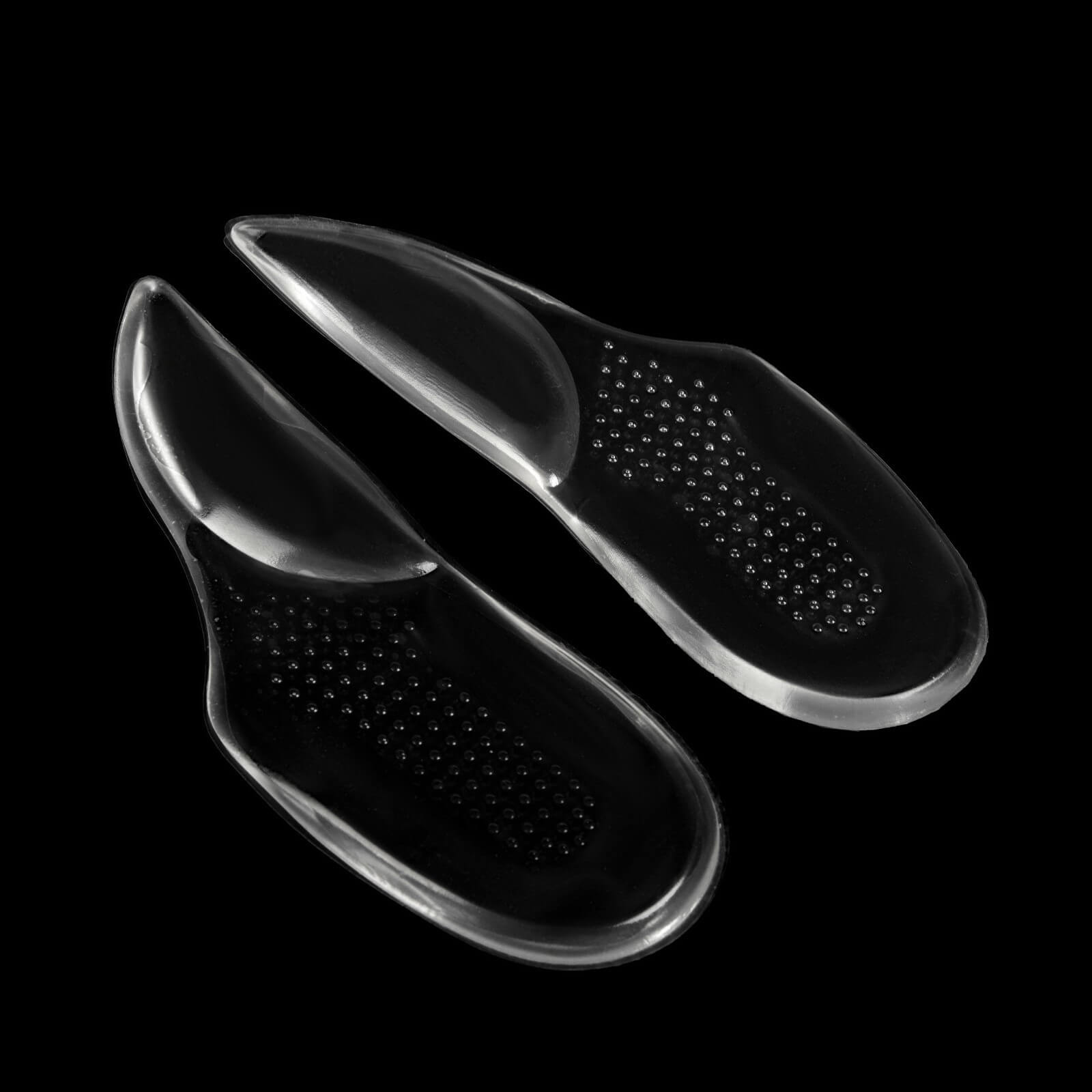 Гелевые подпяточники с поддержкой продольного свода стопы на клеевой основе для ношения в обуви с каблуком и без